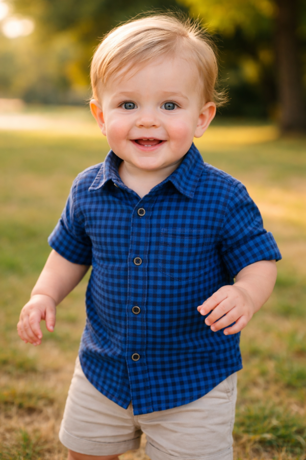 Navy Blue cotten fabrique shirt